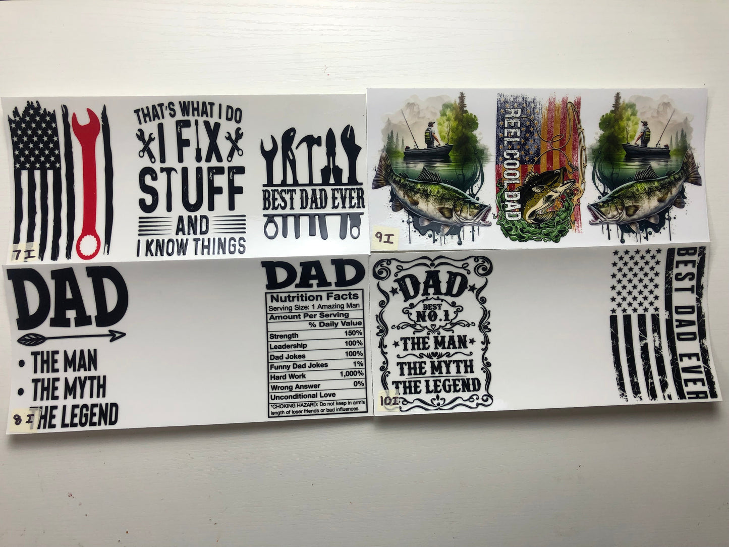 UVDTF Dad wraps